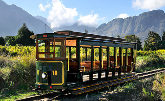 Wine tram in Cape Town