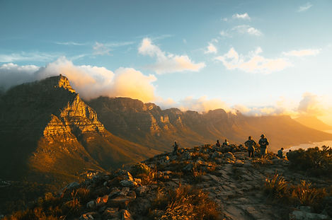 Lions head Mountain sunrise Cape Town