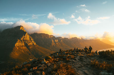 Lions head Mountain sunrise Cape Town 
